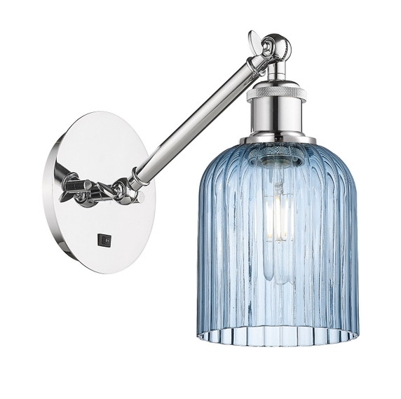 Sconces Single Glass by Innovations ( 405 | 317-1W-PC-G559-5BL Ballston ) 