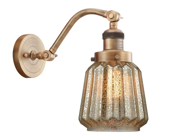 Sconces Single Glass by Innovations ( 405 | 515-1W-BB-G146-LED Franklin Restoration ) 