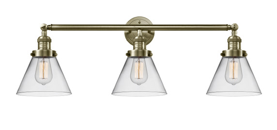 Bathroom Fixtures Three Lights by Innovations ( 405 | 205-AB-G42 Franklin Restoration ) 