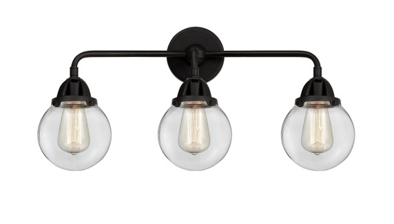 Bathroom Fixtures Three Lights by Innovations ( 405 | 288-3W-BK-G202-6 Nouveau 2 ) 
