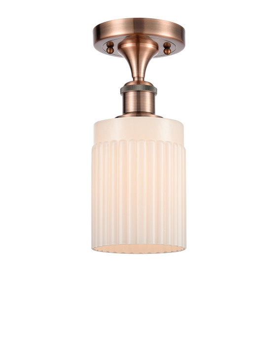 Semi-Flush Mts. Drum Shade by Innovations ( 405 | 516-1C-AC-G341 Ballston ) 