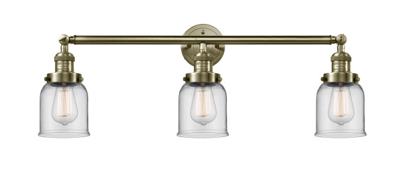 Bathroom Fixtures Three Lights by Innovations ( 405 | 205-AB-G52 Franklin Restoration ) 