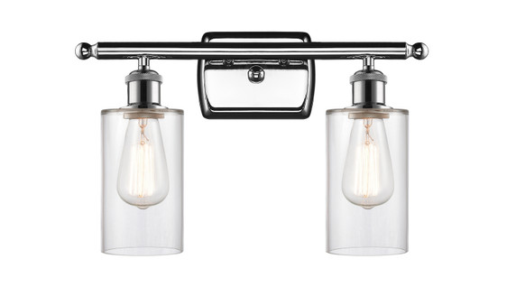 Bathroom Fixtures Two Lights by Innovations ( 405 | 516-2W-PC-G802 Ballston ) 