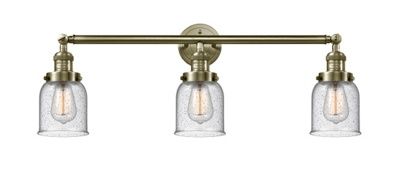 Bathroom Fixtures Three Lights by Innovations ( 405 | 205-AB-G54 Franklin Restoration ) 