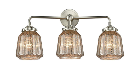Bathroom Fixtures Three Lights by Innovations ( 405 | 284-3W-SN-G146-LED Nouveau ) 