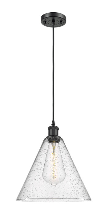 Pendants Glass Down by Innovations ( 405 | 516-1P-BK-GBC-124-LED Ballston ) 