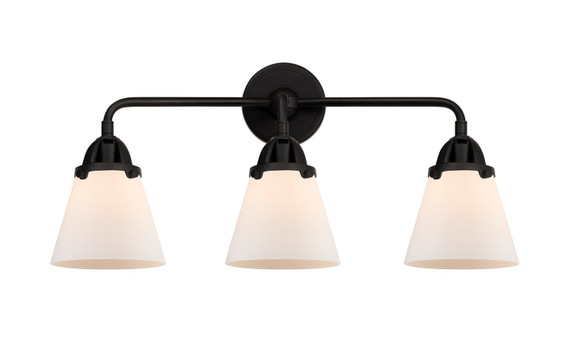 Bathroom Fixtures Three Lights by Innovations ( 405 | 288-3W-BK-G61-LED Nouveau 2 ) 