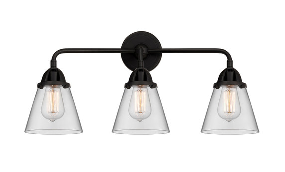 Bathroom Fixtures Three Lights by Innovations ( 405 | 288-3W-BK-G62-LED Nouveau 2 ) 