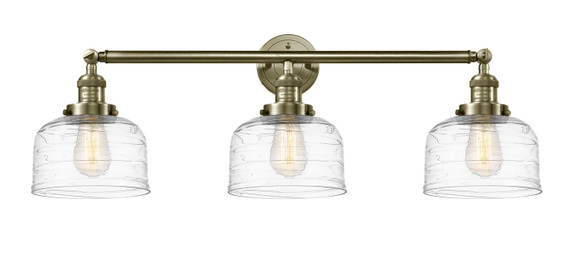 Bathroom Fixtures Three Lights by Innovations ( 405 | 205-AB-G713 Franklin Restoration ) 