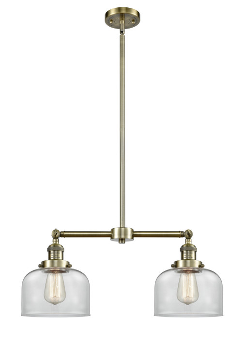 Mid. Chandeliers Glass Down by Innovations ( 405 | 209-AB-G72-LED Franklin Restoration ) 