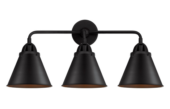 Bathroom Fixtures Three Lights by Innovations ( 405 | 288-3W-BK-M13-BK Nouveau 2 ) 
