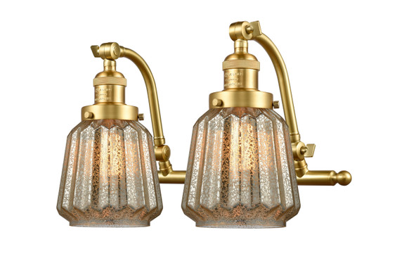 Bathroom Fixtures Two Lights by Innovations ( 405 | 515-2W-SG-G146 Franklin Restoration ) 