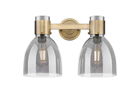Bathroom Fixtures Two Lights by Innovations ( 405 | 464-2W-BB-G464D-7SM Downtown Urban ) 