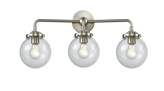 Bathroom Fixtures Three Lights by Innovations ( 405 | 284-3W-SN-G202-6-LED Nouveau ) 