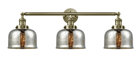 Bathroom Fixtures Three Lights by Innovations ( 405 | 205-AB-G78 Franklin Restoration ) 