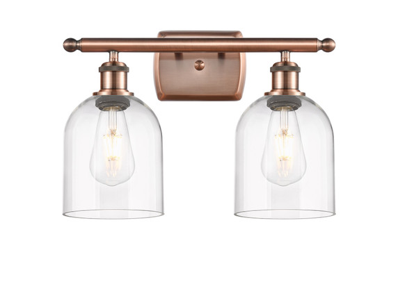 Bathroom Fixtures Two Lights by Innovations ( 405 | 516-2W-AC-G558-6CL Ballston ) 