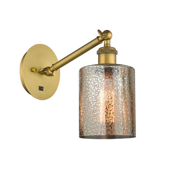 Sconces Single Glass by Innovations ( 405 | 317-1W-BB-G116 Ballston ) 
