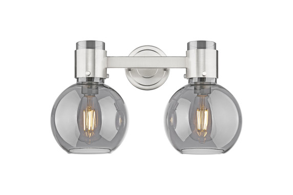Bathroom Fixtures Two Lights by Innovations ( 405 | 464-2W-SN-G464B-7SM Downtown Urban ) 