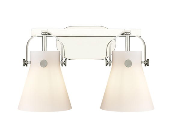 Bathroom Fixtures Two Lights by Innovations ( 405 | 423-2W-PN-G411-6WH Downtown Urban ) 