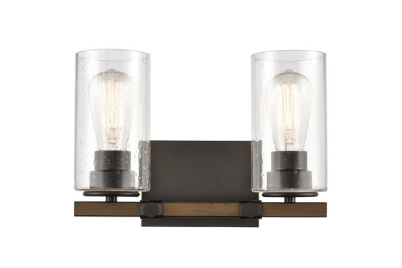 Bathroom Fixtures Two Lights by Innovations ( 405 | 445-2W-BK-SDY Auralume ) 