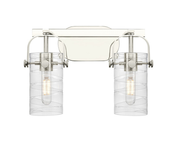 Bathroom Fixtures Two Lights by Innovations ( 405 | 423-2W-PN-G423-7DE Downtown Urban ) 
