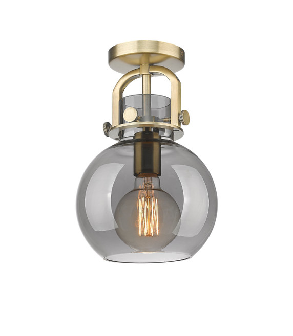 Semi-Flush Mts. Glass Down by Innovations ( 405 | 410-1F-BB-G410-8SM Downtown Urban ) 