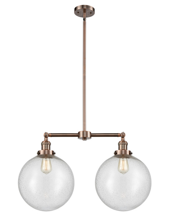 Mid. Chandeliers Glass Down by Innovations ( 405 | 209-AC-G204-12 Franklin Restoration ) 