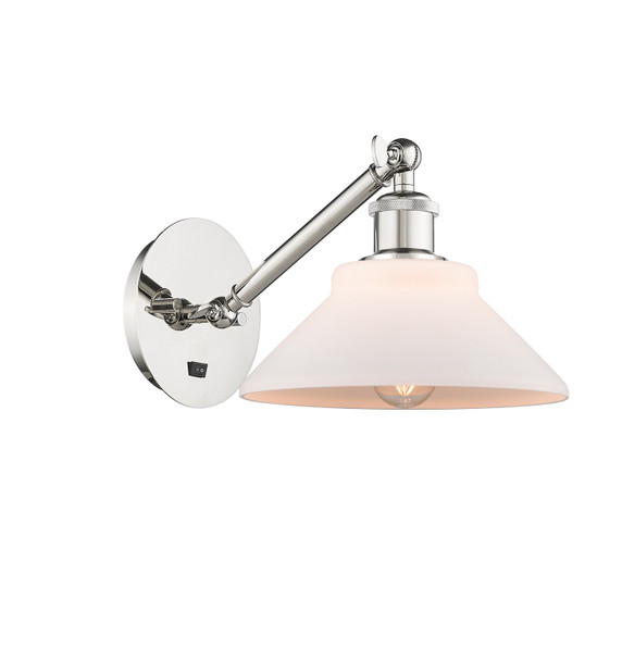 Sconces Single Glass by Innovations ( 405 | 317-1W-PN-G131 Ballston ) 