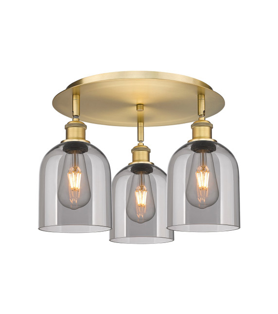 Semi-Flush Mts. Multi-port/Cluster by Innovations ( 405 | 516-3C-BB-G558-6SM Ballston ) 