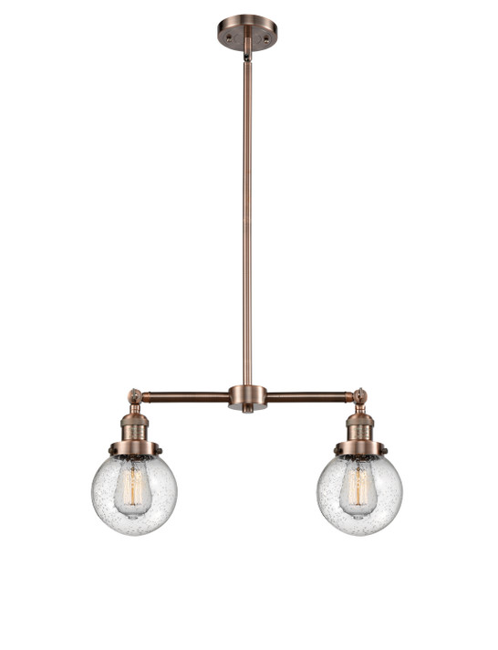 Linear/Island 2 Light Bar by Innovations ( 405 | 209-AC-G204-6-LED Franklin Restoration ) 