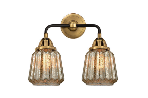 Bathroom Fixtures Two Lights by Innovations ( 405 | 288-2W-BAB-G146 Nouveau 2 ) 
