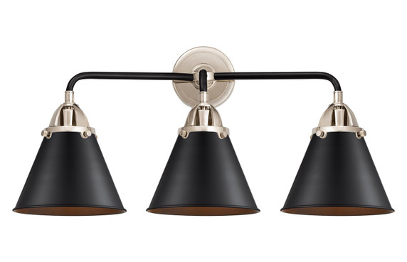 Bathroom Fixtures Three Lights by Innovations ( 405 | 288-3W-BPN-M13-BK Nouveau 2 ) 