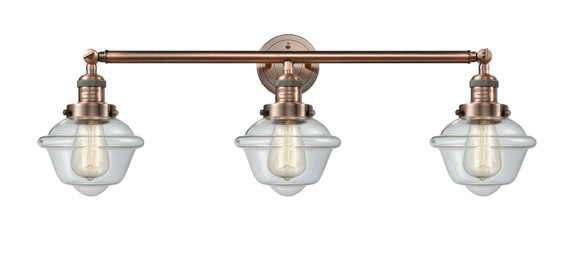 Bathroom Fixtures Three Lights by Innovations ( 405 | 205-AC-G532-LED Franklin Restoration ) 