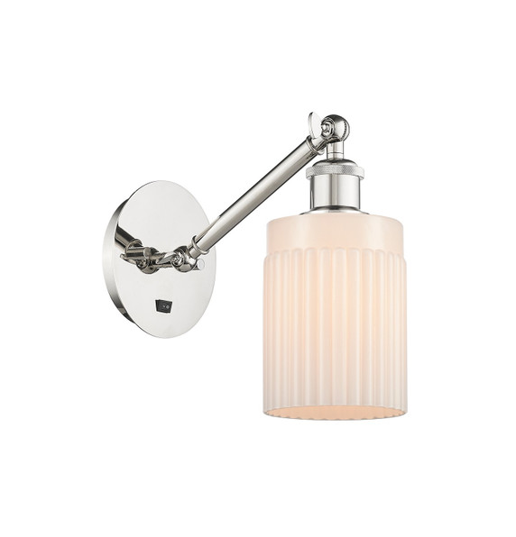 Sconces Single Glass by Innovations ( 405 | 317-1W-PN-G341 Ballston ) 