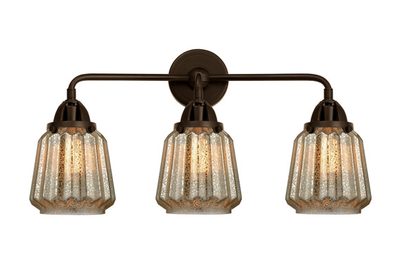 Bathroom Fixtures Three Lights by Innovations ( 405 | 288-3W-OB-G146-LED Nouveau 2 ) 