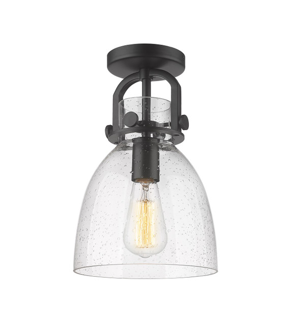Semi-Flush Mts. Glass Down by Innovations ( 405 | 410-1F-BK-G412-8SDY Downtown Urban ) 