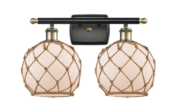 Bathroom Fixtures Two Lights by Innovations ( 405 | 516-2W-BAB-G121-8RB Ballston ) 