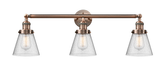 Bathroom Fixtures Three Lights by Innovations ( 405 | 205-AC-G64-LED Franklin Restoration ) 