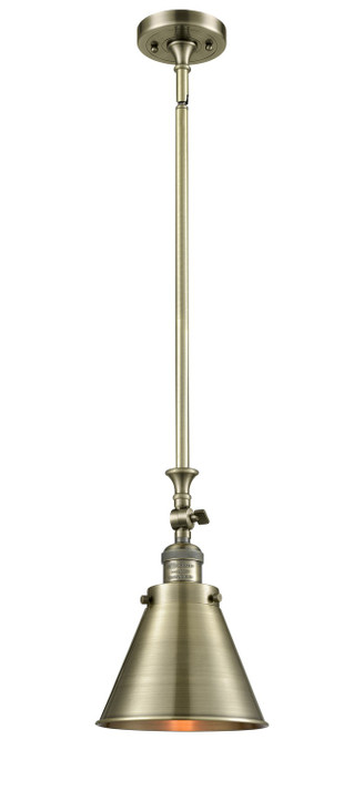 Mini Pendants Metal Shade by Innovations ( 405 | 206-AB-M13-AB-LED Franklin Restoration ) 
