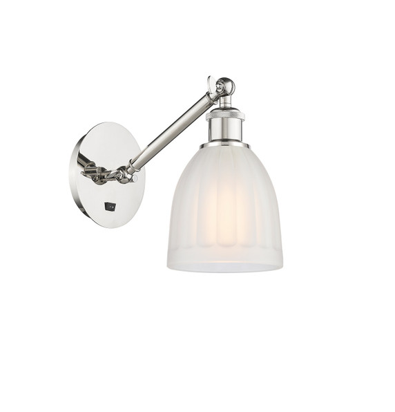 Sconces Single Glass by Innovations ( 405 | 317-1W-PN-G441-LED Ballston ) 