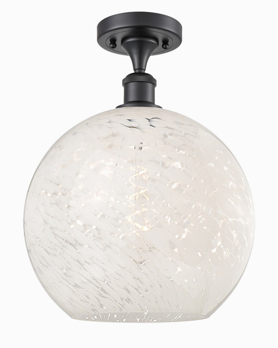 Semi-Flush Mts. Glass Down by Innovations ( 405 | 516-1C-BK-G1216-12WM Ballston ) 