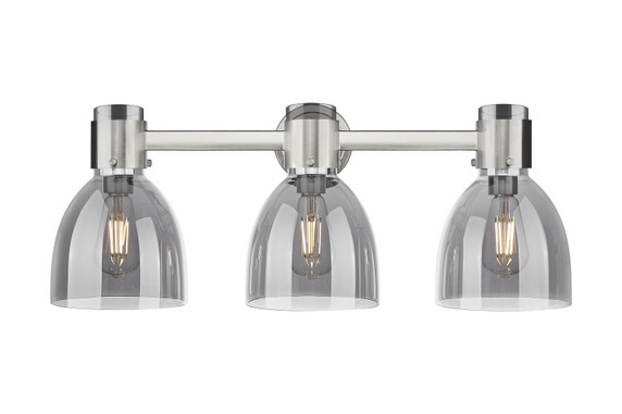 Bathroom Fixtures Three Lights by Innovations ( 405 | 464-3W-SN-G464D-7SM Downtown Urban ) 