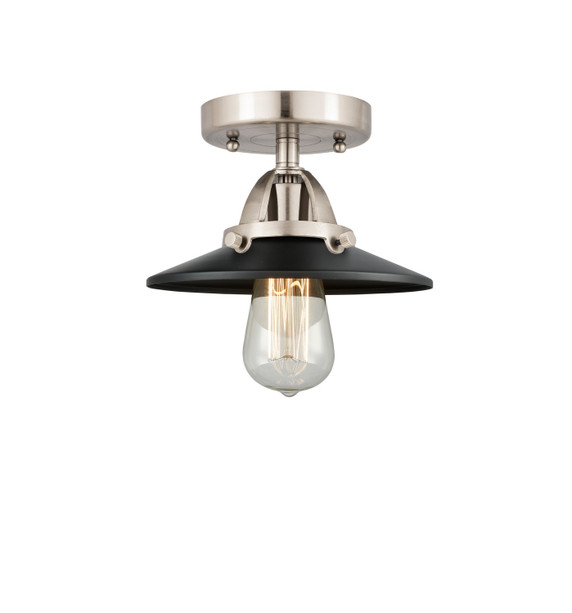 Semi-Flush Mts. Glass Down by Innovations ( 405 | 288-1C-SN-M6-BK-LED Nouveau 2 ) 