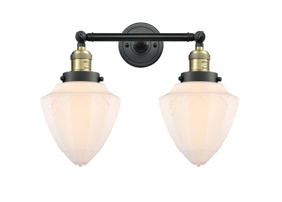 Bathroom Fixtures Two Lights by Innovations ( 405 | 208-BAB-G661-7 Franklin Restoration ) 