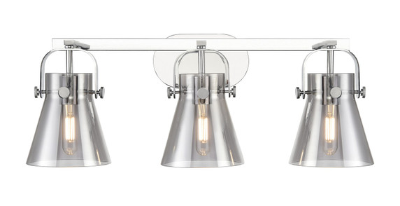 Bathroom Fixtures Three Lights by Innovations ( 405 | 423-3W-PC-G411-6SM Downtown Urban ) 