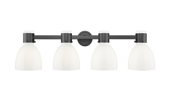 Bathroom Fixtures Four Lights by Innovations ( 405 | 464-4W-BK-G464D-7GW Downtown Urban ) 