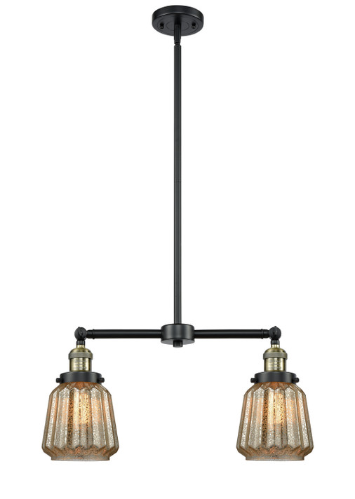 Mid. Chandeliers Glass Down by Innovations ( 405 | 209-BAB-G146 Franklin Restoration ) 