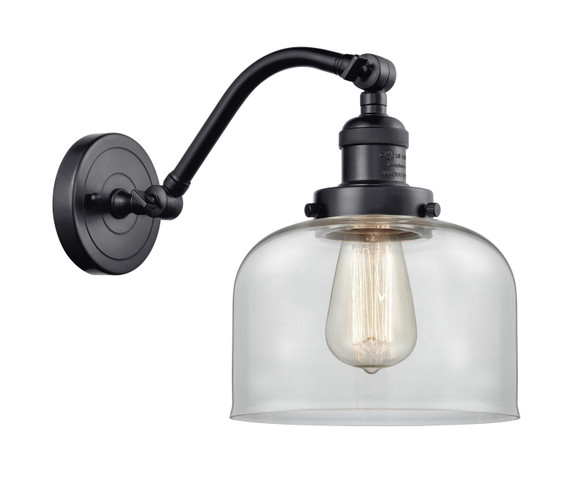 Sconces Single Glass by Innovations ( 405 | 515-1W-BK-G72-LED Franklin Restoration ) 