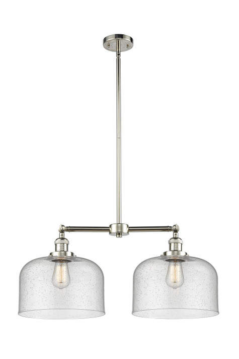Mid. Chandeliers Glass Down by Innovations ( 405 | 209-PN-G74-L-LED Franklin Restoration ) 
