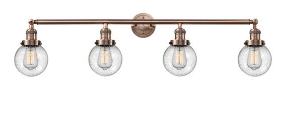 Bathroom Fixtures Four Lights by Innovations ( 405 | 215-AC-G204-6-LED Franklin Restoration ) 
